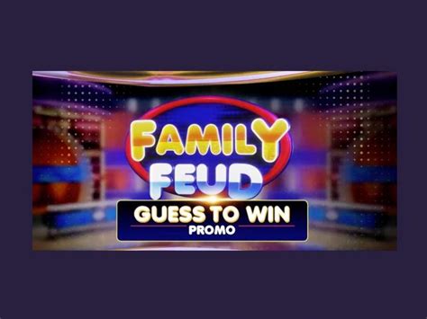 family feud guess to win promo today may 14|Family Feud Guess To Win (August 27, 2024) .